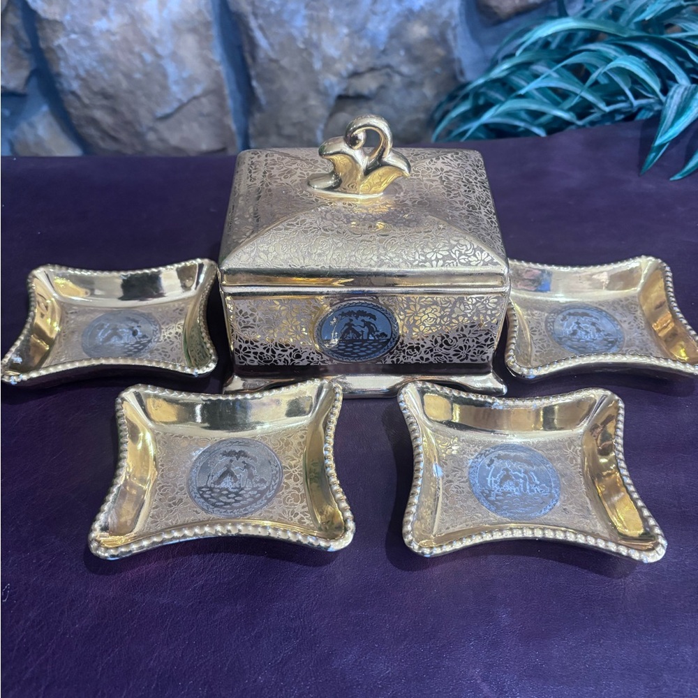 Le Mieux 24kt gold and Platinum cigarette set